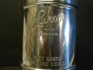 VINTAGE BORAXO LURON POWDERED HAND SOAP DISPENSER - GAS STATION,  RESTROOM SINK 2