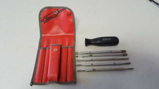 Vintage Snap - On C - 5 Reversible Exchangeable Screwdriver Set SSDD42 2