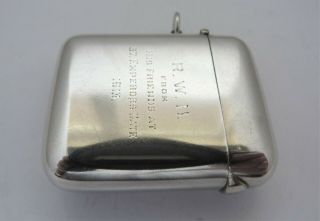 1912 CHESTER - SOLID SILVER - SAMPSON MORDAN - VESTA /MATCHSAFE - 60.  2 grams 4