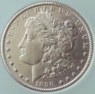 Carson City 1890 Cc Morgan Silver Dollar Rare Bu Detail Estate Unc