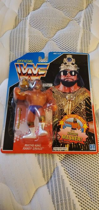 Rare Purple Macho Man Randy Savage Hasbro Wwf Wrestling Figure Vintage