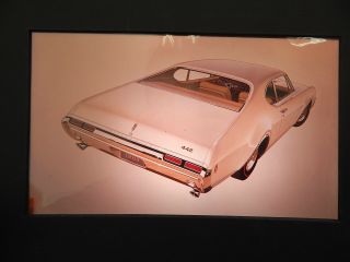 Vintage 1968 Olds Cutlass 442 Concept Car Industrial Design Artwork
