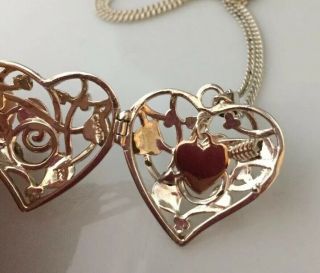 vintage jewellery clogau sterling silver tree of life rose gold heart locket 6