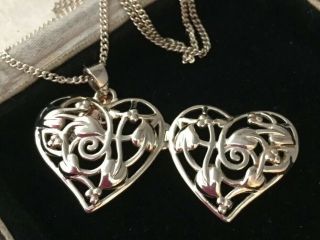 vintage jewellery clogau sterling silver tree of life rose gold heart locket 8