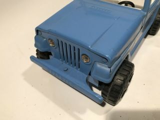 Vintage Tonka Jeepster Runabout W/ Plastic Boat & Trailer 1960’s 13” Jeep 4