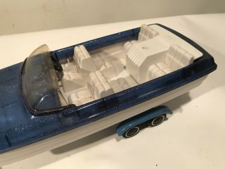 Vintage Tonka Jeepster Runabout W/ Plastic Boat & Trailer 1960’s 13” Jeep 8