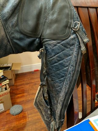 Vintage Leather Hawkeye Sports Inc.  Shooting Jacket Padded Size 40 4