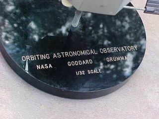 RARE VINTAGE NASA GODDARD GRUMMAN ORBITING ASTRONOMICAL OBSERVATORY DESK MODEL 2