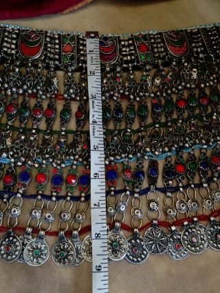 Vintage Kuchi Tribal Choker Crescent Moon HEAVY Ethnic Necklace (12) 6