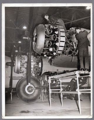 Short Stirling Bomber Construction Large Vintage Press Photo Ww2 Raf 4