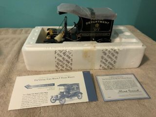 Franklin The Vintage Ford Model T Police Wagon Scale 1/16 W/orig.  Box