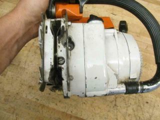 Good Vintage Stihl 041 Chainsaw Power Head last year needs carb cleaned 8