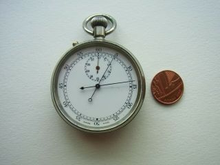 A Vintage Military Issue Chronograph Stop Watch With Broad Arrow.  274036