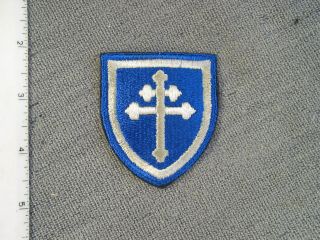 1944 - 1946 Us Army 79th Infantry Division Patch On Blue Twill Cloth,  By Ns Myers