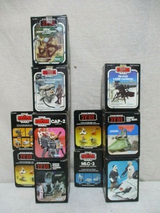 7 - Vintage Star Wars Figures In Boxes Reurn Of Jedi Empire Strikes Back