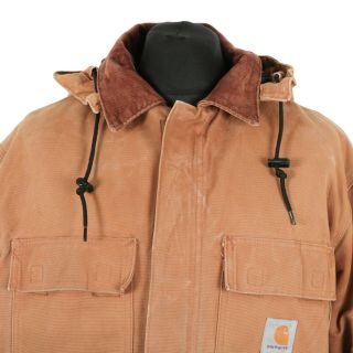 Carhartt Hooded Chore Coat | Workwear Work Wear Jacket Canvas Duck Vintage