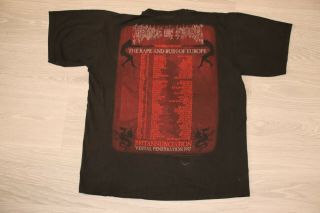 Cradle of Filth 90 ' s vintage tour t - shirt 2