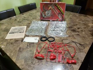 Very Rare Vintage Revell L A Street Chopper 1/8 74CI Harley Knucklehead Kit H - 12 2