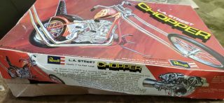 Very Rare Vintage Revell L A Street Chopper 1/8 74CI Harley Knucklehead Kit H - 12 9