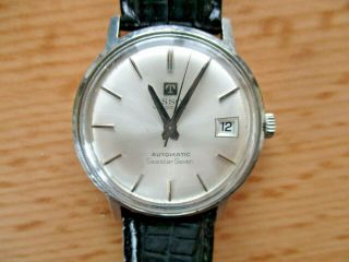 Vintage Tissot Visodate Seastar Seven Automatic All Stainless Steel Gent ' s Watch 3