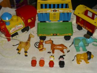 Vintage Fisher Price Little People Circus Train Set Complete Shape