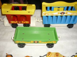 Vintage FISHER PRICE Little People Circus Train Set COMPLETE SHAPE 5