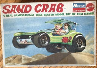 Vintage Mattel Monogram Tom Daniel Sand Crab 1/24 Scale Model Kit - Complete