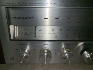 Realistic STA - 2000D Vintage Stereo Receiver 75 WPC MONSTER POWER 6