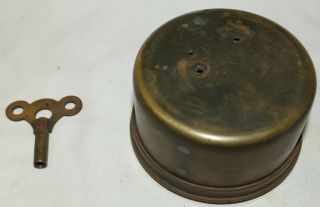 Vintage Warner Instrument - Chelsea Clock Co.  Automobile Brass Wind - Up Key 3
