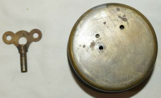 Vintage Warner Instrument - Chelsea Clock Co.  Automobile Brass Wind - Up Key 4
