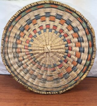 Antique Moki Vintage Authentic Native American Hopi Indian Basket N.  E.  Arizona