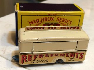 VINTAGE Moko Lesney Matchbox 74 Mobile Canteen Cream W/ Box 2