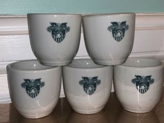Set Of 5 Vintage Shenango China West Point Mess Hall Mugs/Cups 2