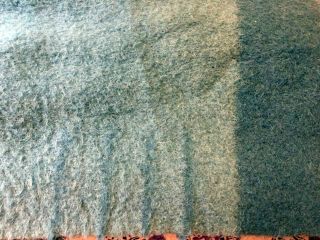 Vintage Heavy Thick Hudson ' s Bay England 4 - Point Blue Stripe Wool Blanket 72x90 4