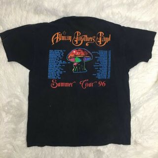 Allman Brothers Band 1996 True Vintage T - shirt XL Summer Tour Concert Tee 6