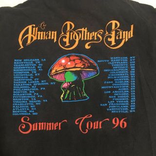Allman Brothers Band 1996 True Vintage T - shirt XL Summer Tour Concert Tee 7