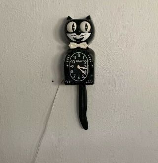 Vintage Motion Electric Kit Cat Klock Model D8 Felix Cat California Clock 80’s