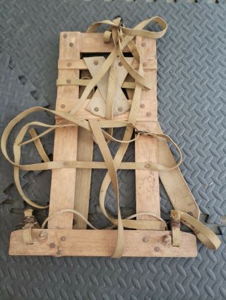 Vintage Pack Board Wood & Copper Rivets,  Great Cabin Decor Backpack