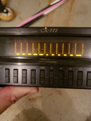 Vintage Pioneer GR - 777 Stereo Graphic Equalizer EQ Double Spectrum Analyzer 3