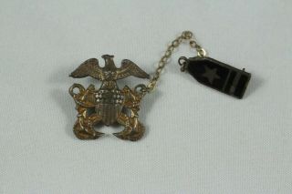 Vintage Sterling Silver Us Navy Officer Pin Wwii ?