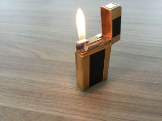 Vintage - - Dupont - Gold - Plated - Lighter - Briquet - Feuerzeug