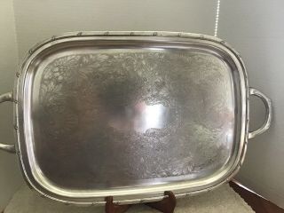 1881 Rogers Croydon Large Heavy Silver Plated Serving Tray
