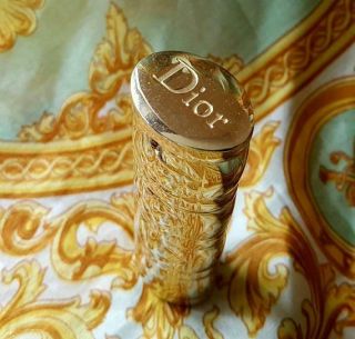 Vintage French Christian Dior Gilt Refillable Perfume Handbag / Travel Atomiser