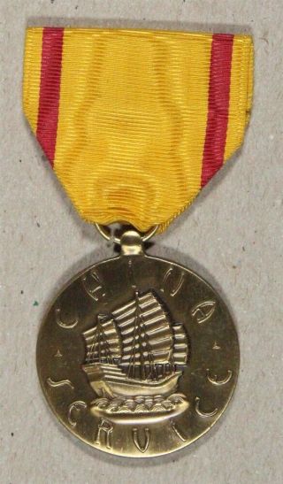Us Military Medal: China Service,  Navy