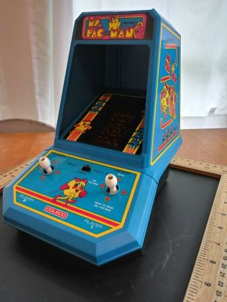 Coleco Ms Pacman Mini Tabletop Video Game Vintage 1981 Midway Retro Handheld