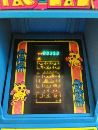 Coleco Ms Pacman Mini Tabletop Video Game Vintage 1981 Midway Retro handheld 2