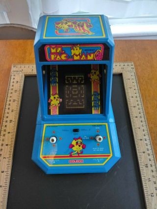 Coleco Ms Pacman Mini Tabletop Video Game Vintage 1981 Midway Retro handheld 3
