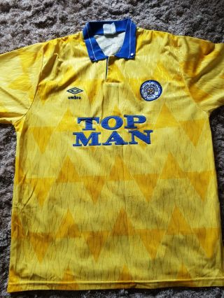 Mega Rare Vintage Leeds United Football Shirt Size Large Topman