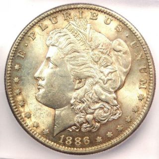 1886 - S Morgan Silver Dollar $1 Coin - Certified Icg Ms62 (unc Bu) - Rare In Ms62