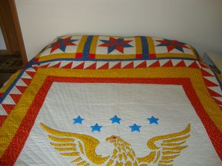 Vintage Handmade Bicentennial Quilt 3